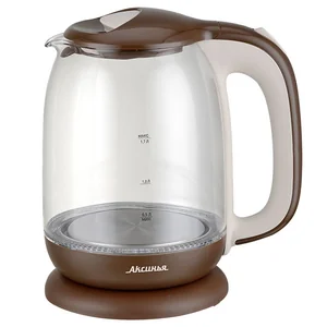 АКСИНЬЯ Электрический чайник КС 1020 коричневый с бежевым