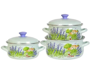 КМК Набор кастрюль (6пр.) Тоскана 1 салатовый