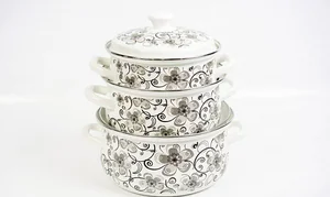 КМК Набор кастрюль (6пр.) Николь белый