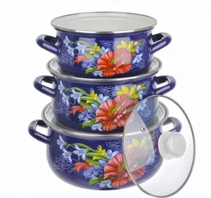 КМК Набор кастрюль (6пр.) Апрель Экстра синий