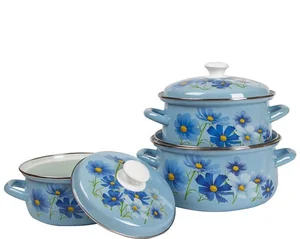КМК Набор кастрюль (6пр.) Таисия 1 голубой