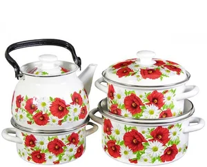 КМК Набор кастрюль (7пр.) Июльский мак