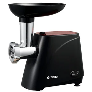 DELTA Мясорубка 2000W DL 6100 M черная с красным