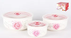 КОРАЛЛ Набор салатников 3 пр. Роза 3278