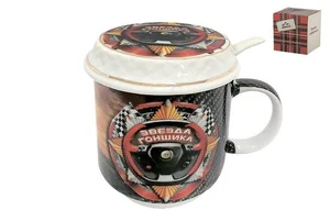 КОРАЛЛ Кружка для заваривания 325мл. Гонщику FY20186008