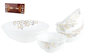 КОРАЛЛ Набор салатников 7пр. Ваниль JL9907B