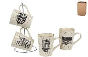 КОРАЛЛ Набор кружек 4 пр. Кофе тайм KRSCD679-3108