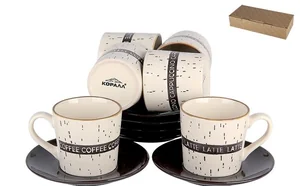 КОРАЛЛ Набор чайный 12 пр. Кофемания KRSCC174-3119