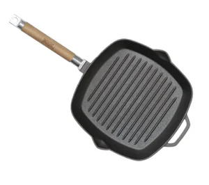 БИОЛ Сковорода-гриль чугунная со съемной ручкой 26см 1026