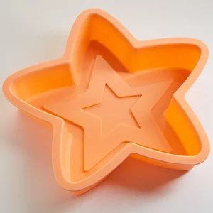 ALPENKOK Форма 26х25,5см Звезда АК 6197 S персиковая