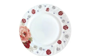 КОРАЛЛ Тарелка десертная 20 см Цветочный бордюр HP80