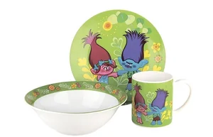 КОРАЛЛ Набор посуды д/завтрака 3 пр.  Тролли  TSET3TR