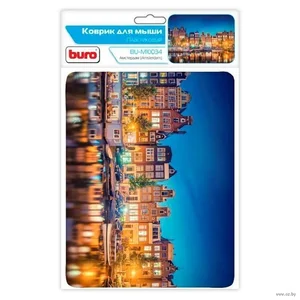 BURO Коврик для мыши BU M10034 рисунок/амстердам