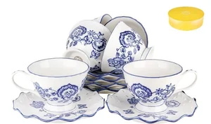 КОРАЛЛ Набор чайный 12 пр.Волна кобальт 6Y-BLX-B8013