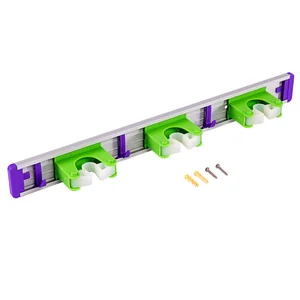 Palisad Алюминиевый настенный держатель для садово - огородного инструмента, 3 ячейки, 3 крюка, 68303