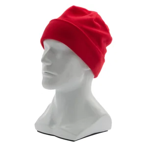 Сибртех Шапка с отворотом из флиса для взрослых, размер 56-57, красная 68821