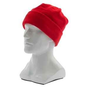 Сибртех Шапка с отворотом из флиса для взрослых, размер 58-59, красная 68831