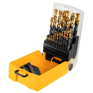 Denzel Набор сверл по металлу, 1-13 мм, HSS-Tin, Golden Tip, 25 шт 72323