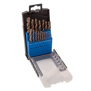 Барс Набор сверл по металлу, 1-10 мм (через 0.5 мм), 19 шт, Р6М5, многогранная заточка, бокс 72378