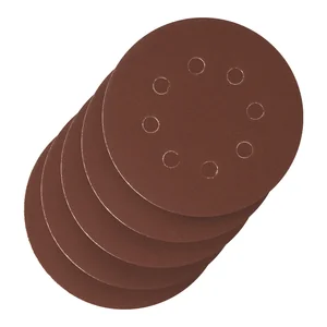 Сибртех Круг абразивный на ворсовой подложке под "липучку", перфорированный, P 240, 125 мм, 5 шт 738117