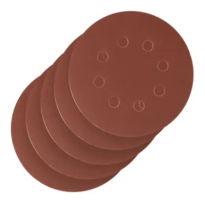 Сибртех Круг абразивный на ворсовой подложке под "липучку", перфорированный, P 320, 125 мм, 5 шт 738137