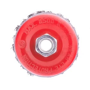 Matrix Щетка для УШМ Heavy Duty, 80 мм, М14, "чашка", крученая проволока 0.5 мм 74670