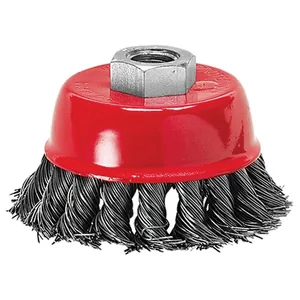 Matrix Щетка для УШМ, 150 мм, М14, "чашка", крученая проволока 0.5 мм 74629