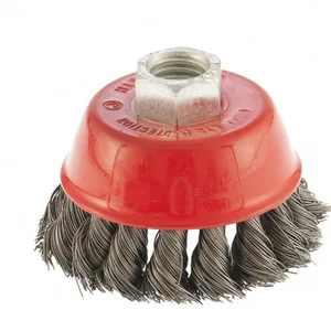 Matrix Щетка для УШМ, 65 мм, М14, "чашка", крученая проволока 0.35 мм 74613