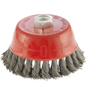 Matrix Щетка для УШМ, 100 мм, М14, "чашка", крученая проволока 0.35 мм 74615