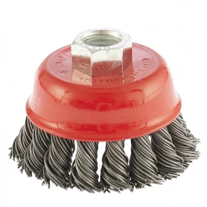 Matrix Щетка для УШМ, 65 мм, М14, "чашка", крученая проволока 0.8 мм 74621