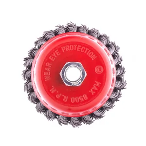 Matrix Щетка для УШМ, 100 мм, М14, "чашка", крученая проволока 0.8 мм 74623