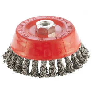 Matrix Щетка для УШМ, 125 мм, М14, "чашка", крученая проволока 0.8 мм 74625