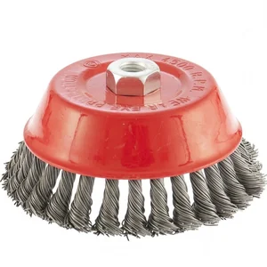 Matrix Щетка для УШМ, 150 мм, М14, "чашка", крученая проволока 0.8 мм 74626