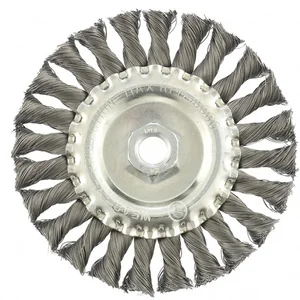 Matrix Щетка для УШМ 125 мм, М14, плоская, крученая проволока 0.35 мм 74633