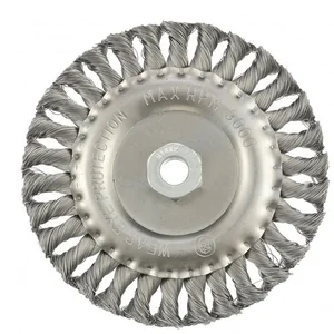 Matrix Щетка для УШМ 150 мм, М14, плоская, крученая проволока 0.35 мм 74635