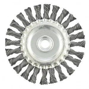 Matrix Щетка для УШМ 125 мм, М14, плоская, крученая проволока 0.5 мм 74640