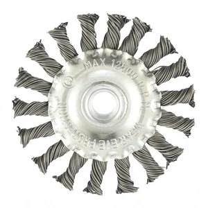 Matrix Щетка для УШМ 100 мм, М14, плоская, крученая проволока 0.8 мм 74643