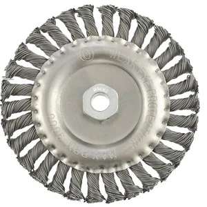 Matrix Щетка для УШМ 150 мм, М14, плоская, крученая проволока 0.8 мм 74645