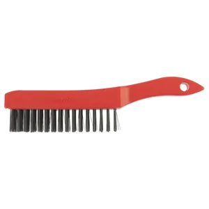 Matrix Щетка зачистная шестирядная, закаленная прямая проволока с пластиковой ручкой 74816