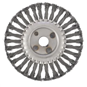 Сибртех Щетка для УШМ 175 мм, посадка 22.2 мм, плоская, крученая металлическая проволока 746367