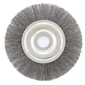 Сибртех Щетка для УШМ, 150 мм, посадка 22.2 мм, плоская, витая проволока 746647