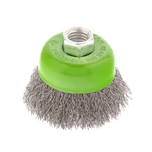 Сибртех Щетка для УШМ, 65 мм, М14, "чашка", витая проволока 0.3 мм 746037