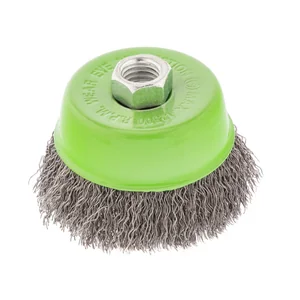 Сибртех Щетка для УШМ, 75 мм, М14, "чашка", витая проволока 0.3 мм 746047