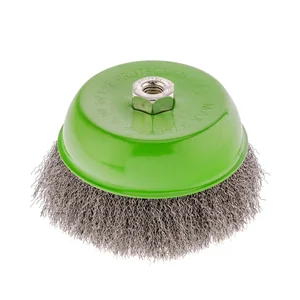 Сибртех Щетка для УШМ, 150 мм, М14, "чашка", витая проволока 0.3 мм 746077