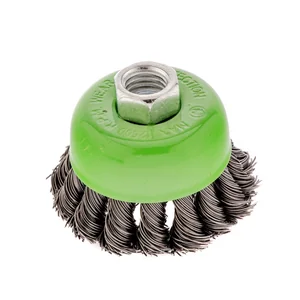 Сибртех Щетка для УШМ, 65 мм, М14, "чашка", крученая проволока 0.5 мм 746207