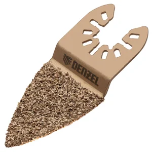 Denzel Насадка для МФИ шлифовальная двусторонняя дельта, узкая, HM, по плитке и дереву, 35 мм 782321