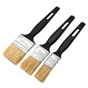 Сибртех Набор кистей флейцевых 3 шт. (25 мм, 35 мм, 50 мм), натуральная щетина, пластиковая ручка 82507