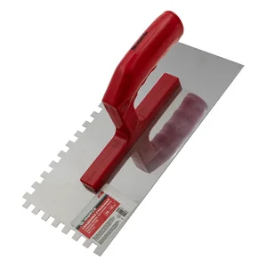 Matrix Гладилка из нержавеющей стали, 280 х 130 мм, зеркальная полировка, пластмассовая ручка, зуб 8 х 8 мм 86782