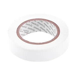 Matrix Изолента ПВХ, 15 мм х 10 м, белая, 150 мкм 88775