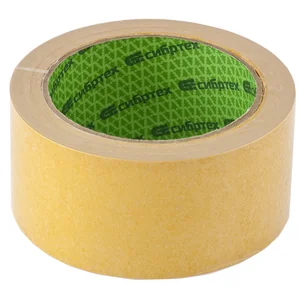 Сибртех Лента клейкая двусторонняя, 50 мм х 5 м, на полипропиленовой основе 88713